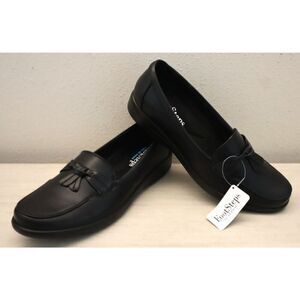 FootSteps FS3430 Women's Sz 12M Black PU Leather Liberty Slip-On Dress Shoes SIB